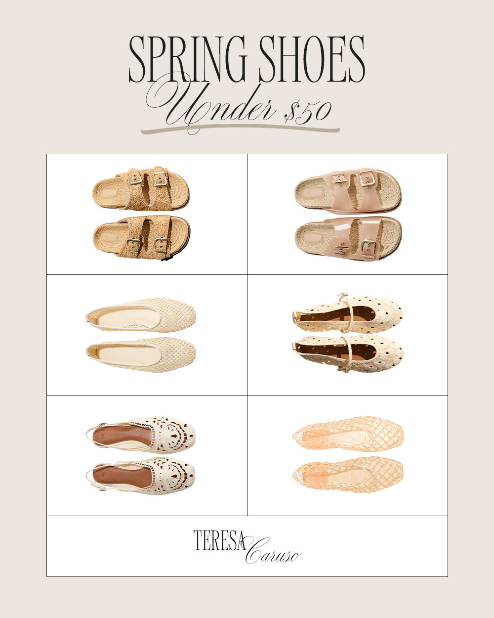 Spring Shoes Under $50! 

 