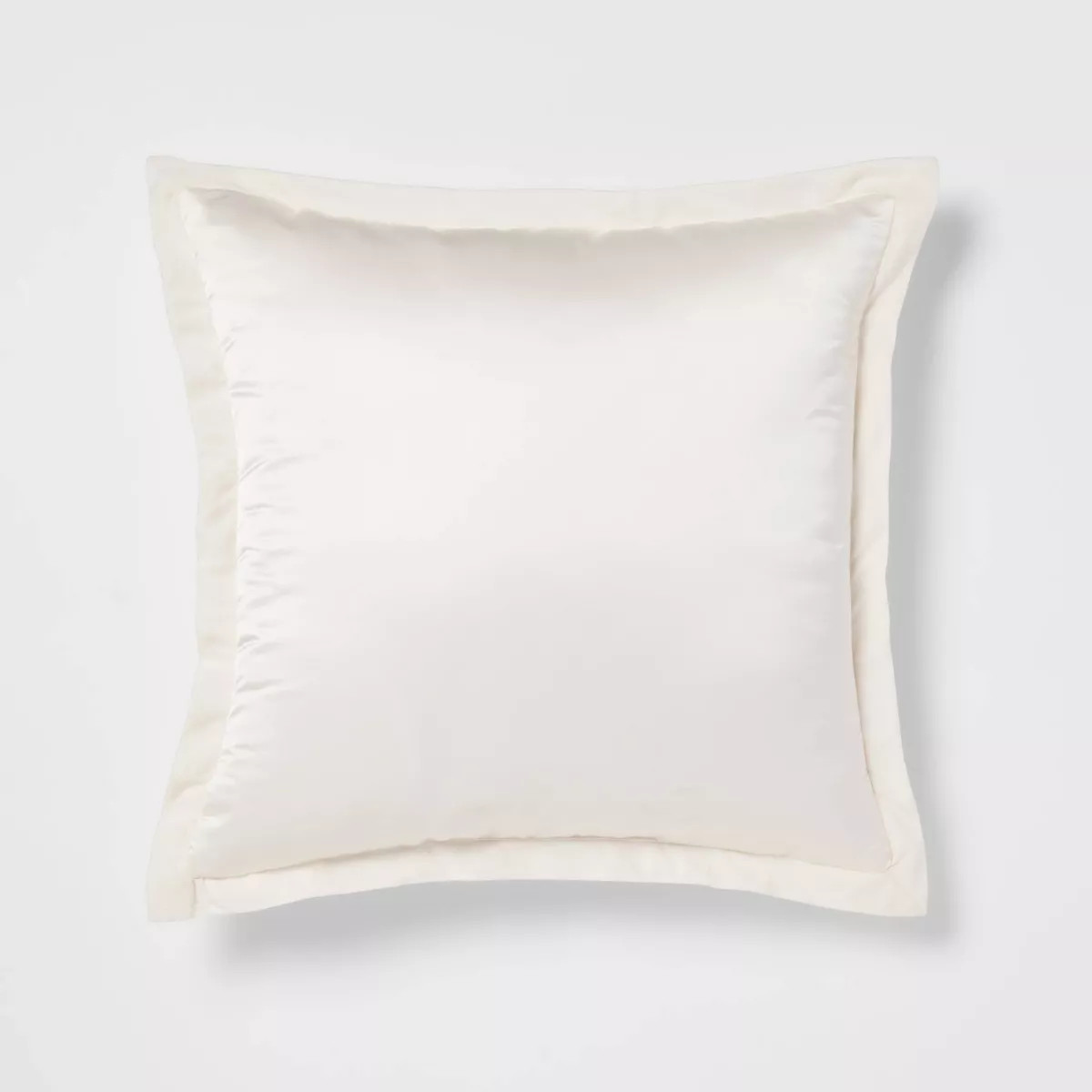 24"x24" Luxe Euro Sateen with Velvet Trim Decorative Pillow - Threshold™ | Target