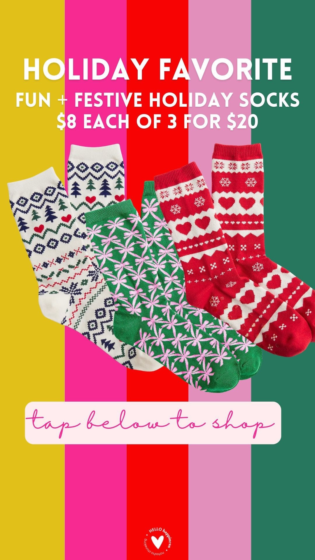 holiday favorite | festive socks 3 for $20 

#LTKHoliday #LTKGiftGuide