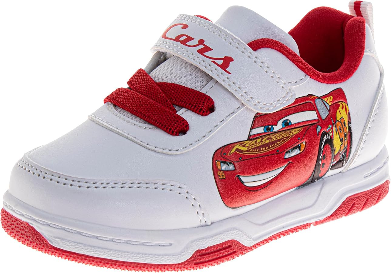 Josmo Kids Cars Shoes Boys Lightning McQueen Sneakers - Lightweight Breathable Athletic Shoe (Siz... | Amazon (US)