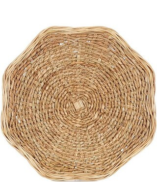 x Mrs. Southern Social Seagrass Weave Charger Plate | Dillards