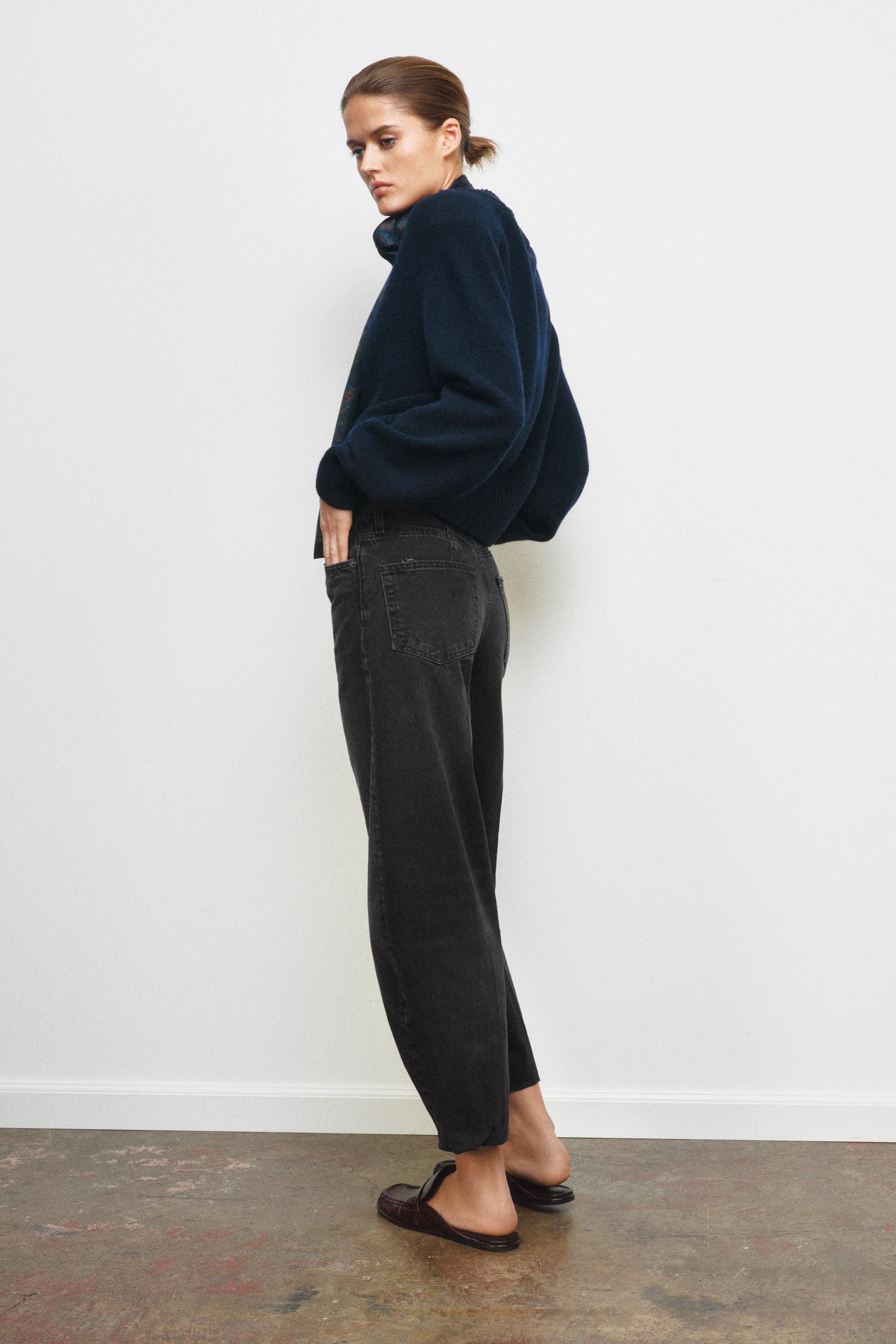ZW COLLECTION BARREL HIGH-WAIST JEANS | Zara UK