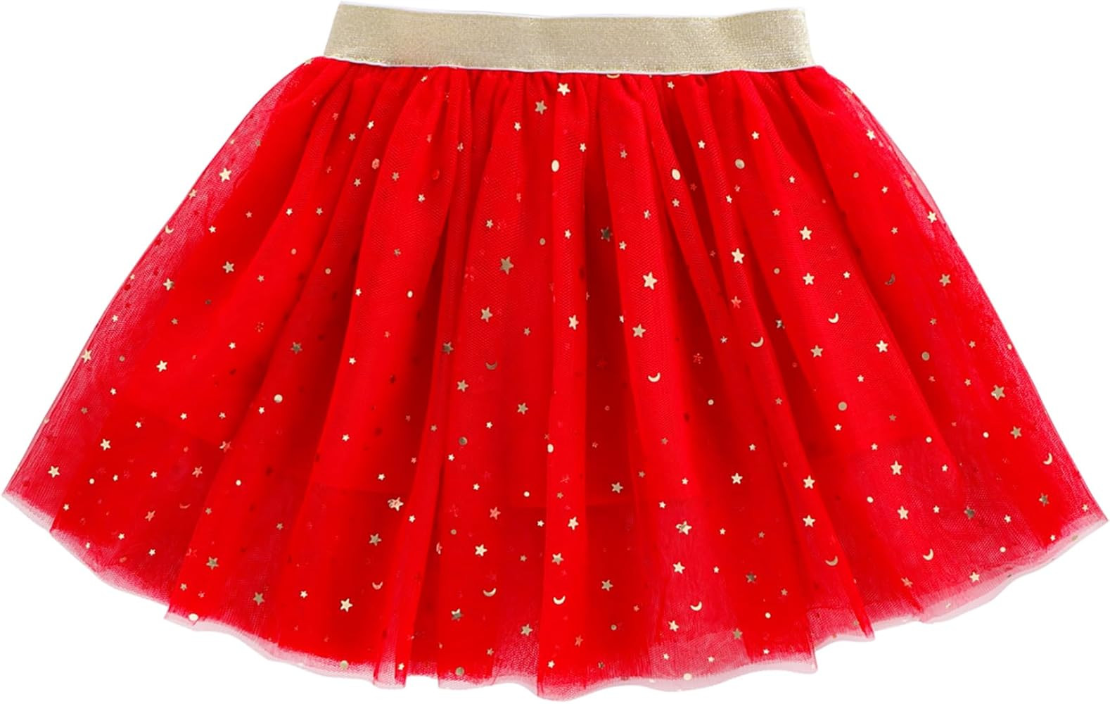 Jastore Girls Layered Rainbow Tutu Skirt Dance Dress Ruffle Tiered Clubwear | Amazon (US)