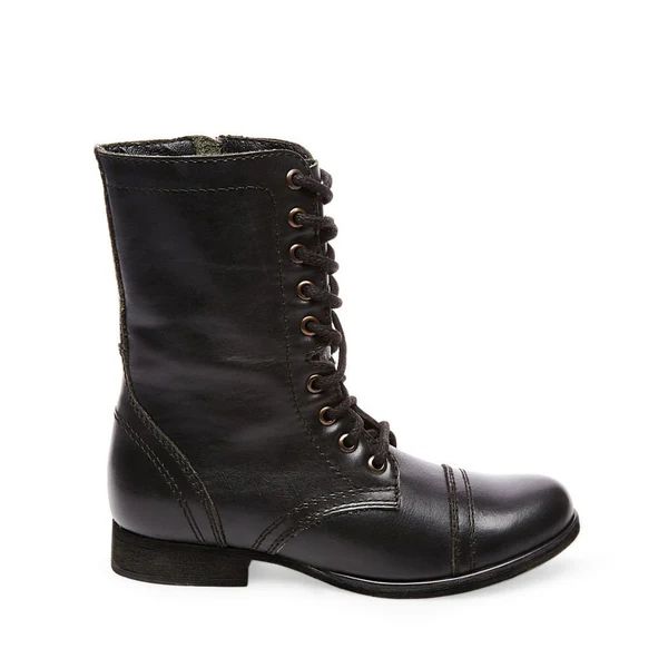 TROOPA BLACK LEATHER | Steve Madden (Canada)
