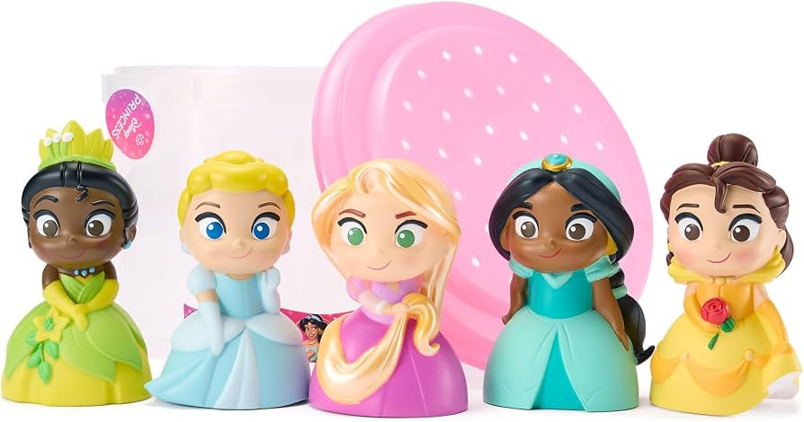 Disney Store Official Disney Princess Bath Toys Set - Includes 5 Detailed Toys with a Straining S... | Amazon (US)