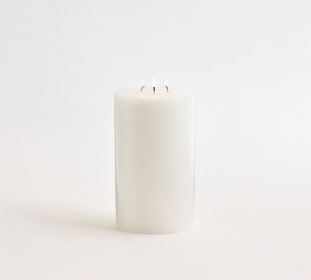 Unscented Wax Pillar Candle | Pottery Barn (US)