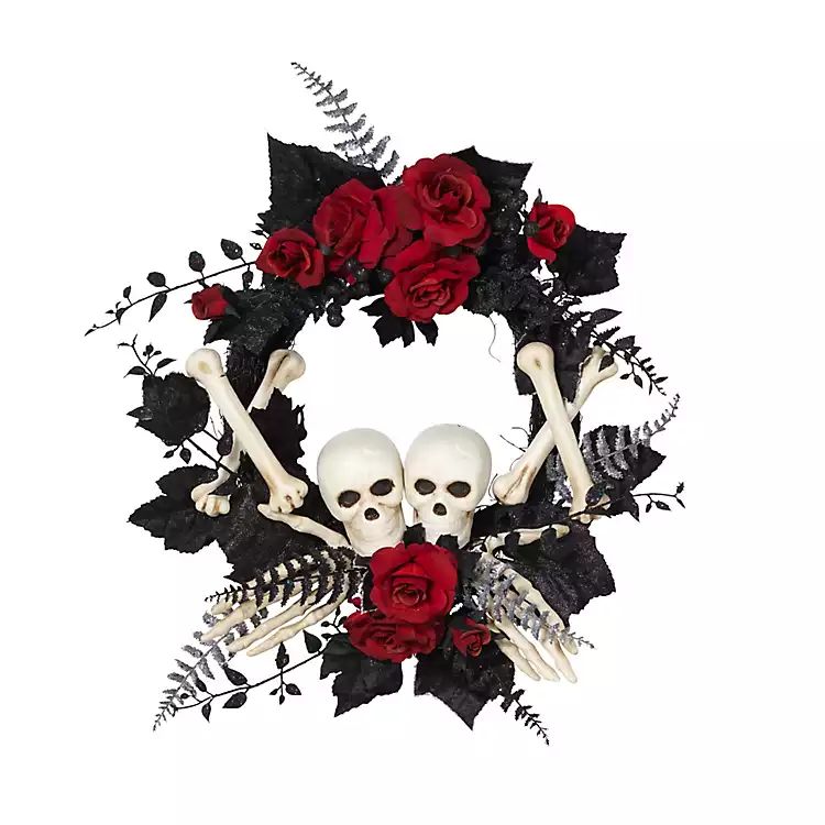 New!Skeleton and Roses Wreath | Kirkland's Home