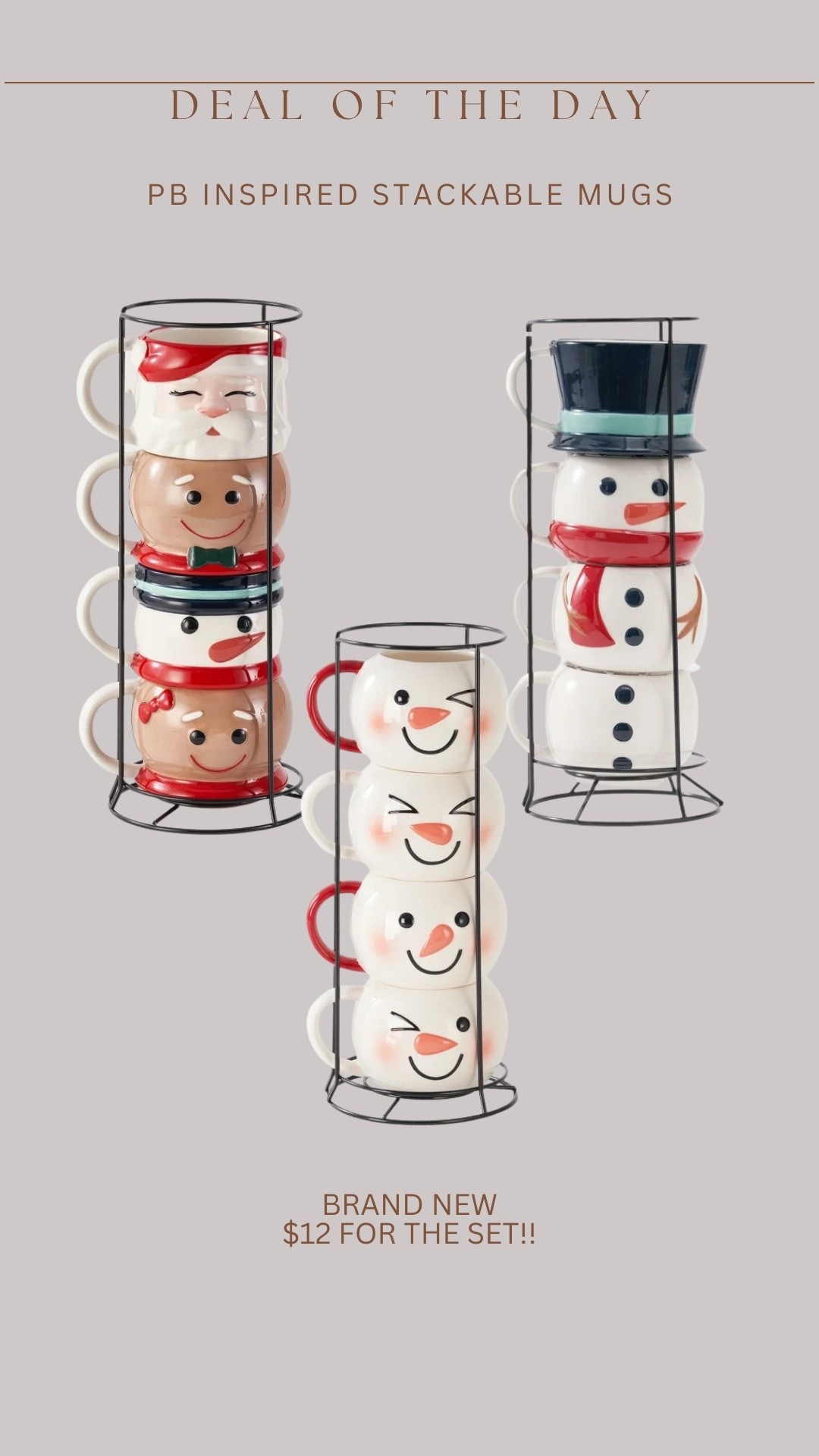 In loveeee with these adorable stackable mugs 🥹🎄😍

#LTKHoliday #LTKSaleAlert #LTKGiftGuide
