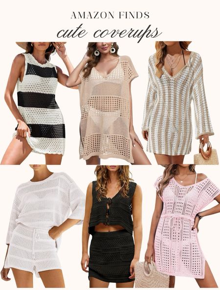 There are such cute cover ups on Amazon! I have a few of these & love them. Perfect for vacation! ☀️ 

Amazon finds, vacation looks, resort wear, pool, beach, crochet cover up? Two piece set, neutral outfits, summer fashion, fancythingsblog 

#LTKSwim #LTKFindsUnder100 #LTKFindsUnder50