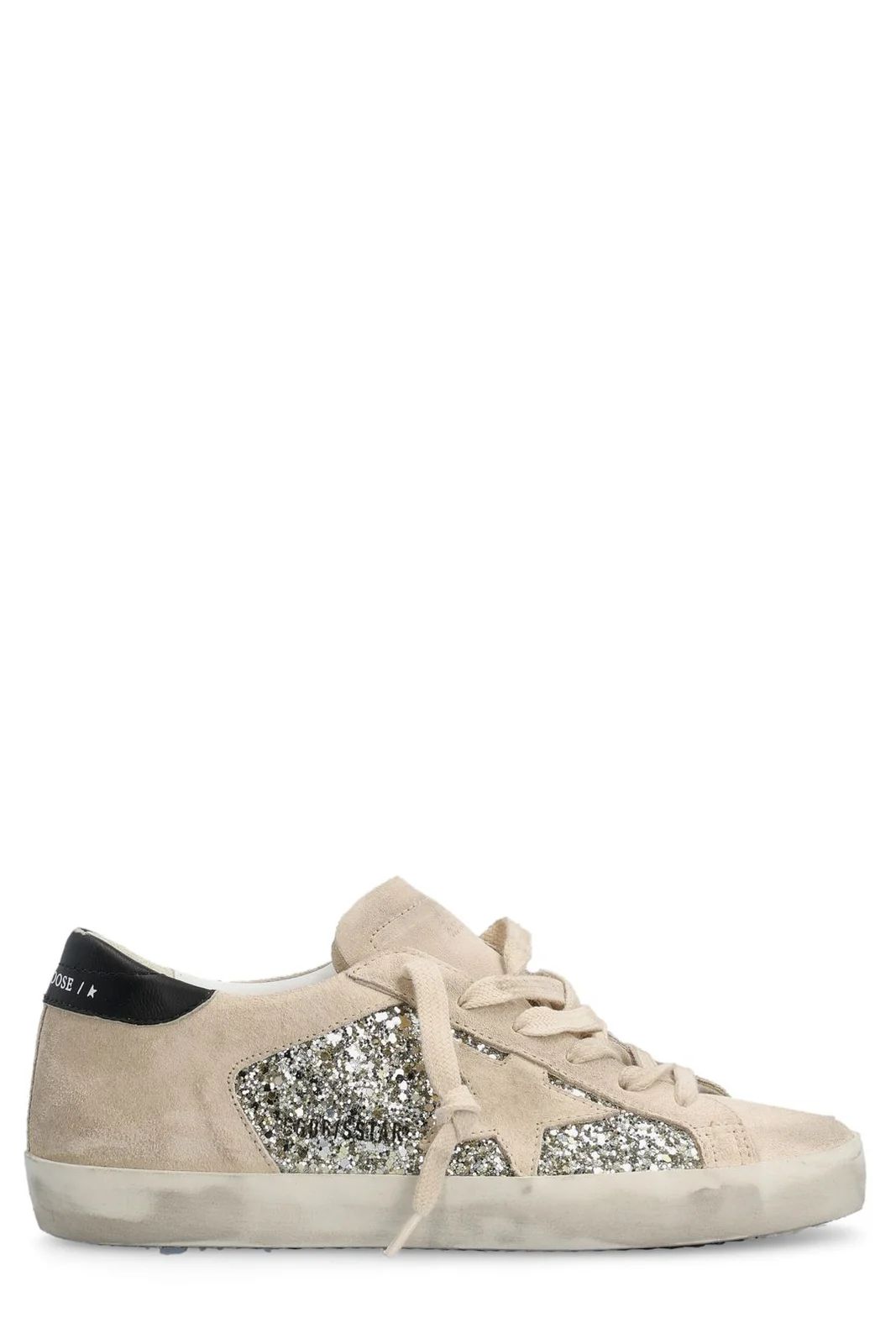 Golden Goose Deluxe Brand Star Patch Lace-Up Sneakers | Cettire Global