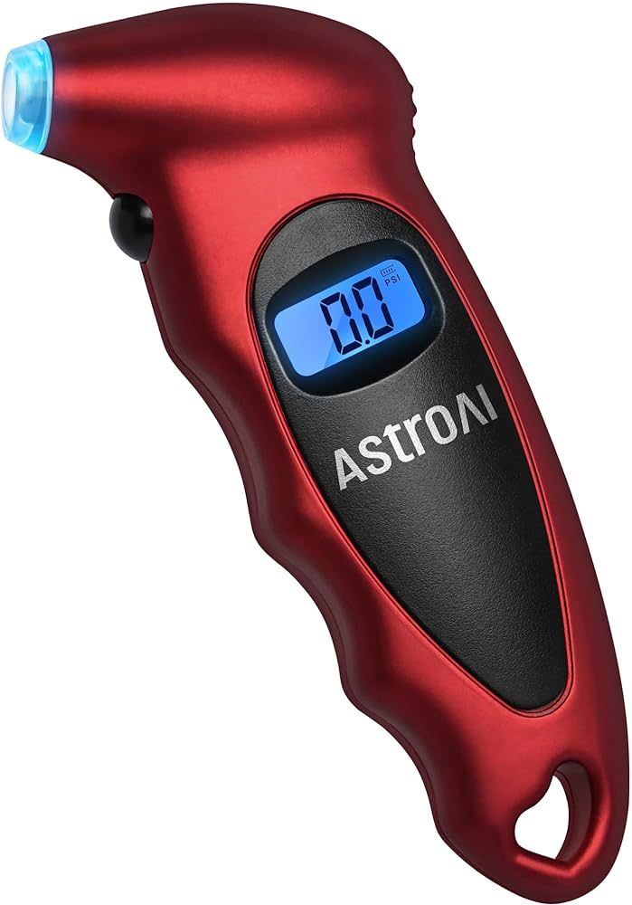 AstroAI Digital Tire Pressure Gauge 150 PSI 4 Settings for Car Truck Bicycle with Backlit LCD and... | Amazon (US)