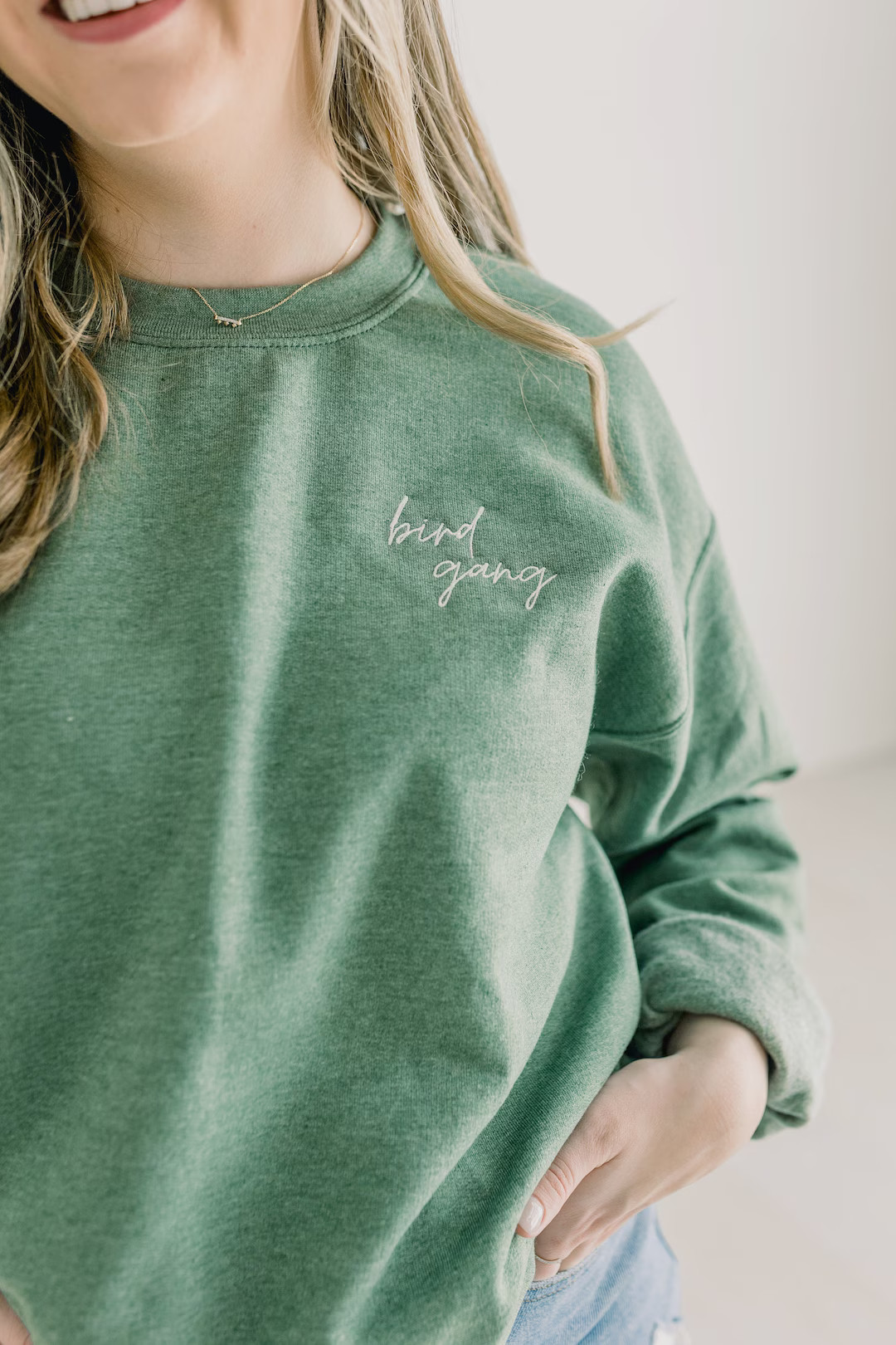 Bird Gang Embroidered Crewneck Pullover Sweatshirt moontime Font ADULT UNISEX SIZING - Etsy | Etsy (US)