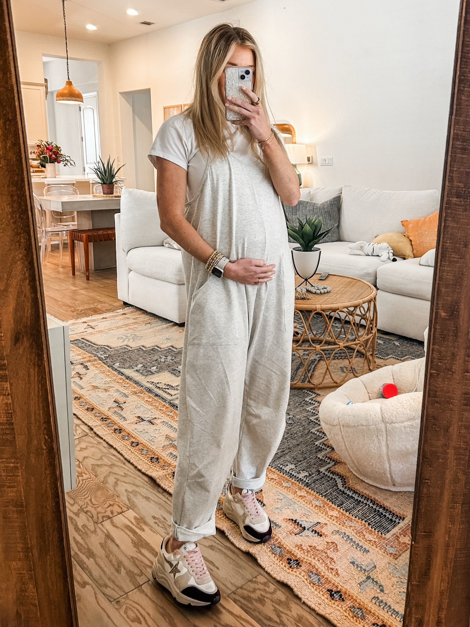 comfiest outfit for a baby bump - dress up or down. i would size down. this is a small and could’ve gone down a size - bump style - maternity 

#LTKBump #LTKStyleTip #LTKTravel