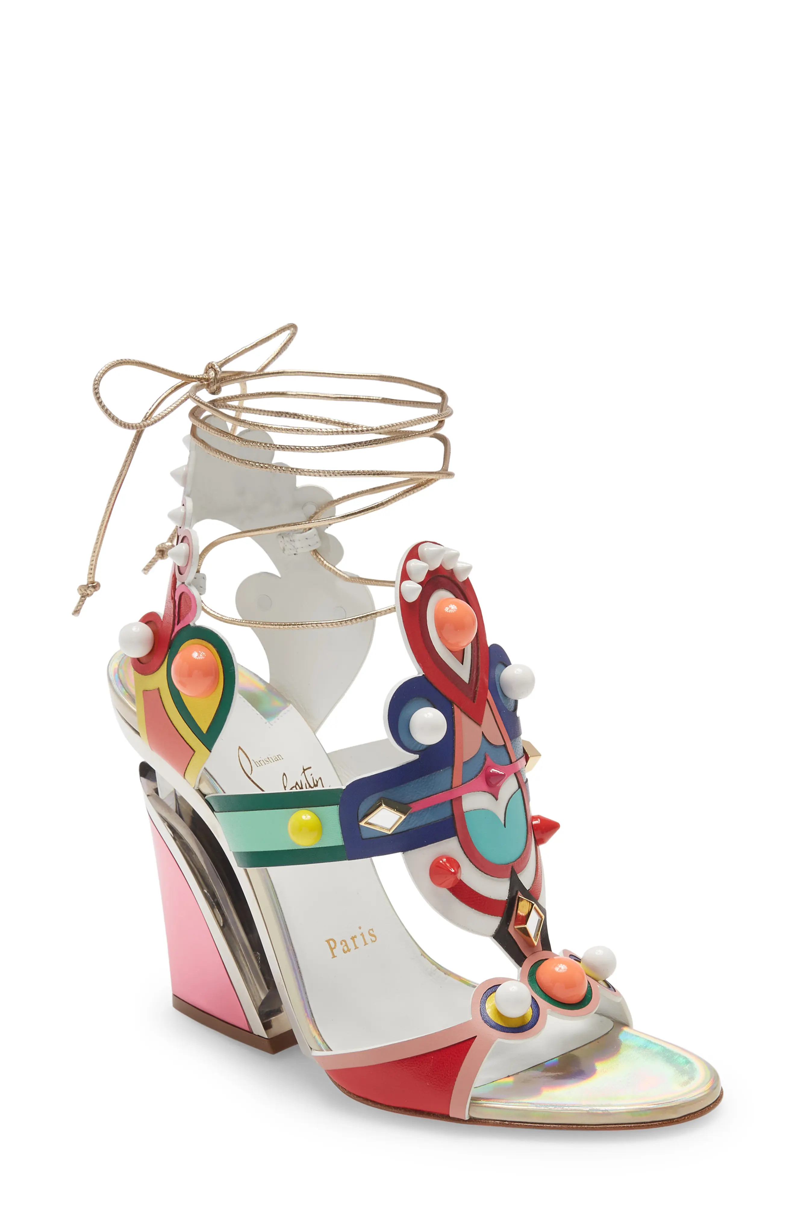 Christian Louboutin Papagaya Levita Sandal, Size 11Us in Version Multi at Nordstrom | Nordstrom