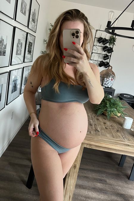 “Maternity” bras and underwear. My absolute fave. Not actually maternity but by far the most comfortable I’ve worn in 3 pregnancies. Wearing size M in undies and L in bra! This set is the cotton line but I like either!!

#LTKbaby #LTKfindsunder50 #LTKbump