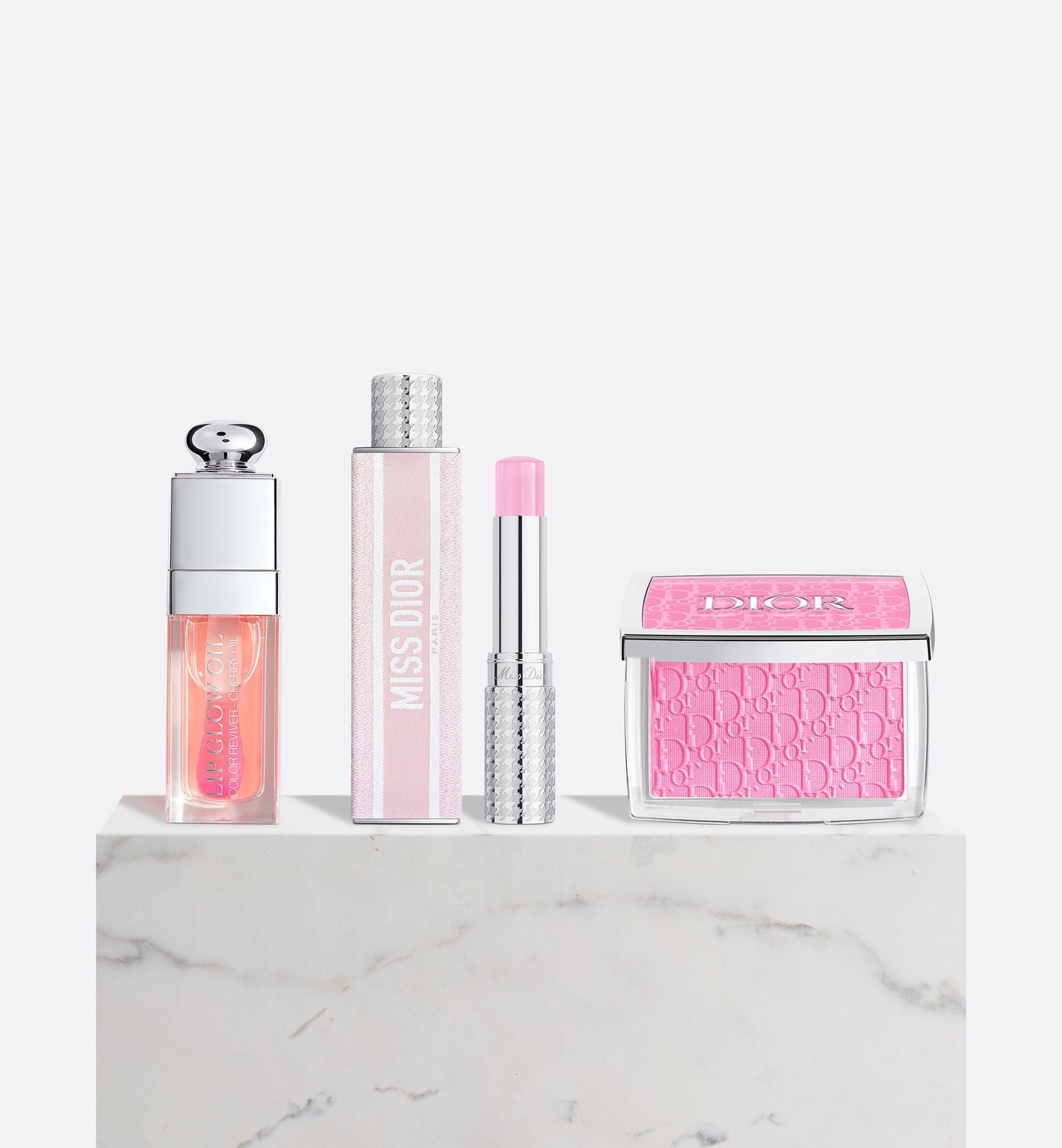Fragrance and Makeup Trio Gift Set-Miss Dior Blooming Bouquet Mini Miss, Dior Addict Lip Glow Oil & Dior Rosy Glow | Dior Beauty (US)