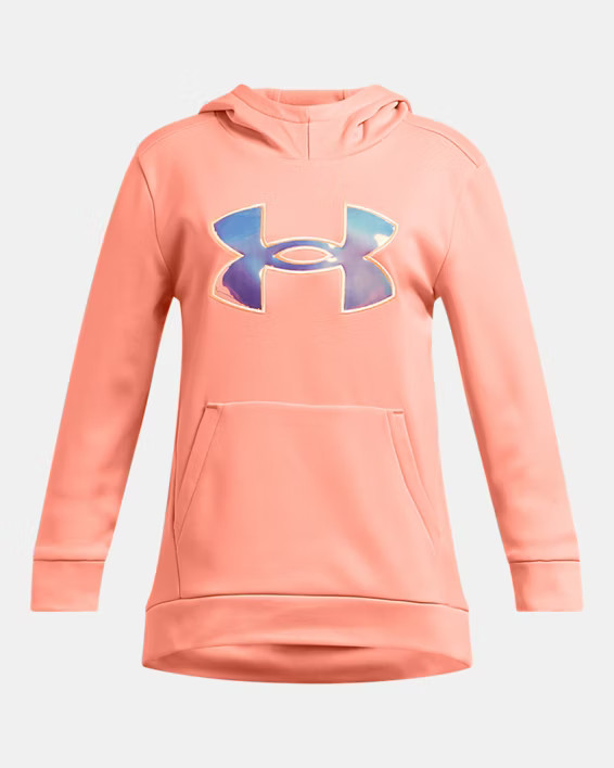 Under Armour Girls' Armour Fleece® Iridescent Big Logo Hoodie | Under Armour (US)