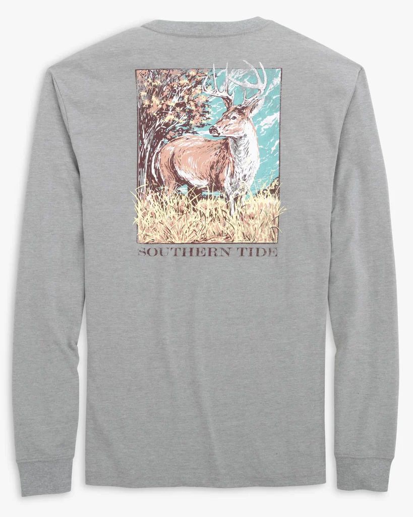 Heather Big Buck Long Sleeve T-Shirt | Southern Tide