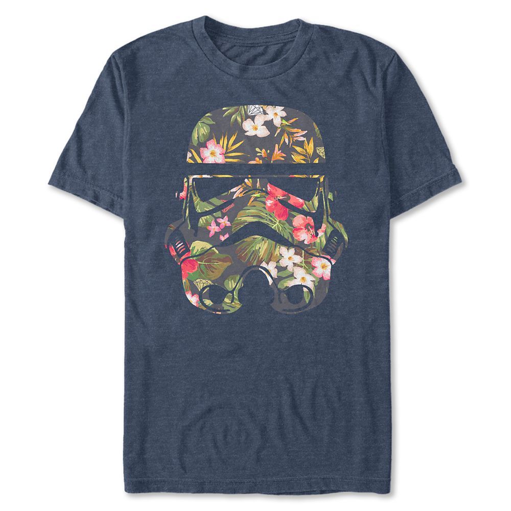 Stormtrooper Flower Helmet T-Shirt for Adults – Star Wars | Disney Store