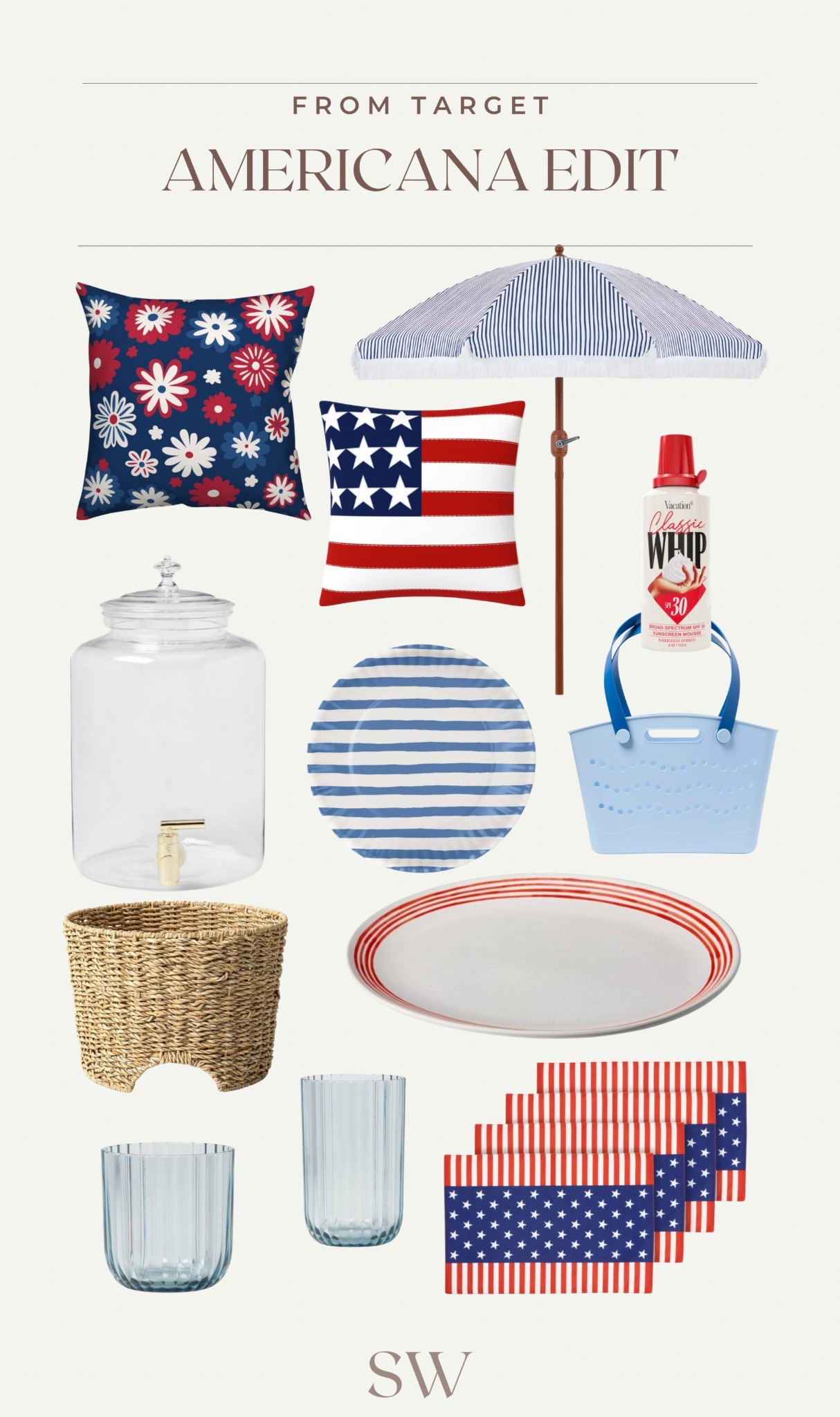 Americana Decor from Target! Just in time for MDW ❤️🩵

#LTKFamily #LTKHome #LTKSwim