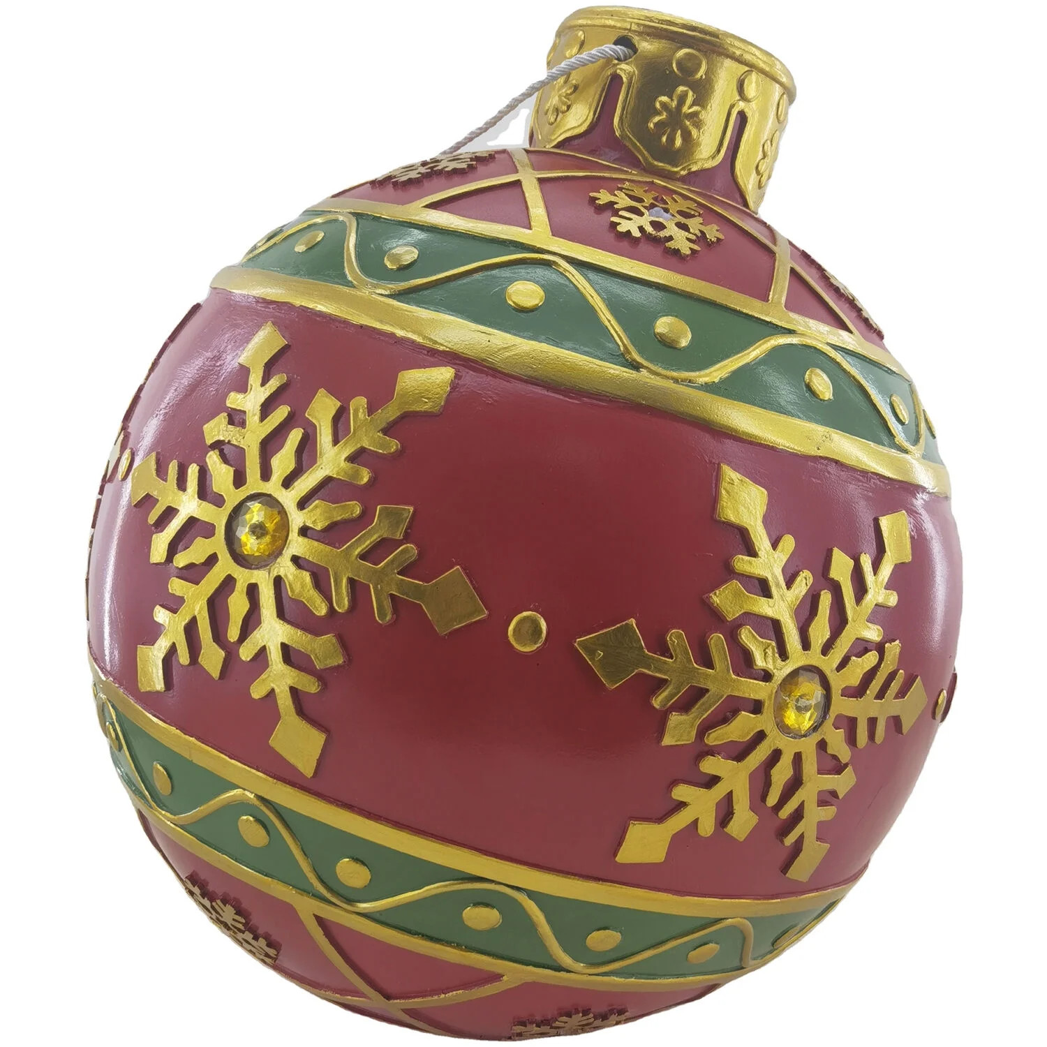 Christmas Time Christmas Ornament with LED Lights | Oversized Resin Christmas Ornament with Uniqu... | Walmart (US)