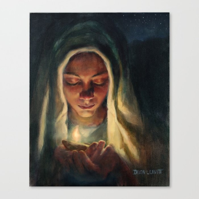 Wise Virgin Canvas Print | Society6