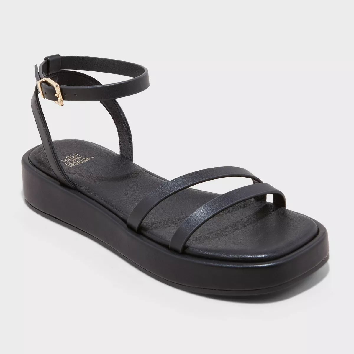 Women's Wrenley Low Platform Sandals - Wild Fable™ Black 7 | Target