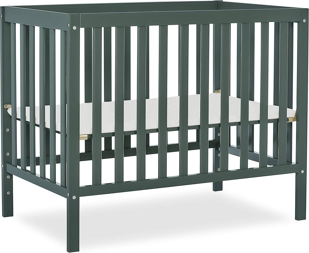 Dream On Me, Edgewood 4-in-1 Convertible Mini Crib, Olive | Amazon (US)