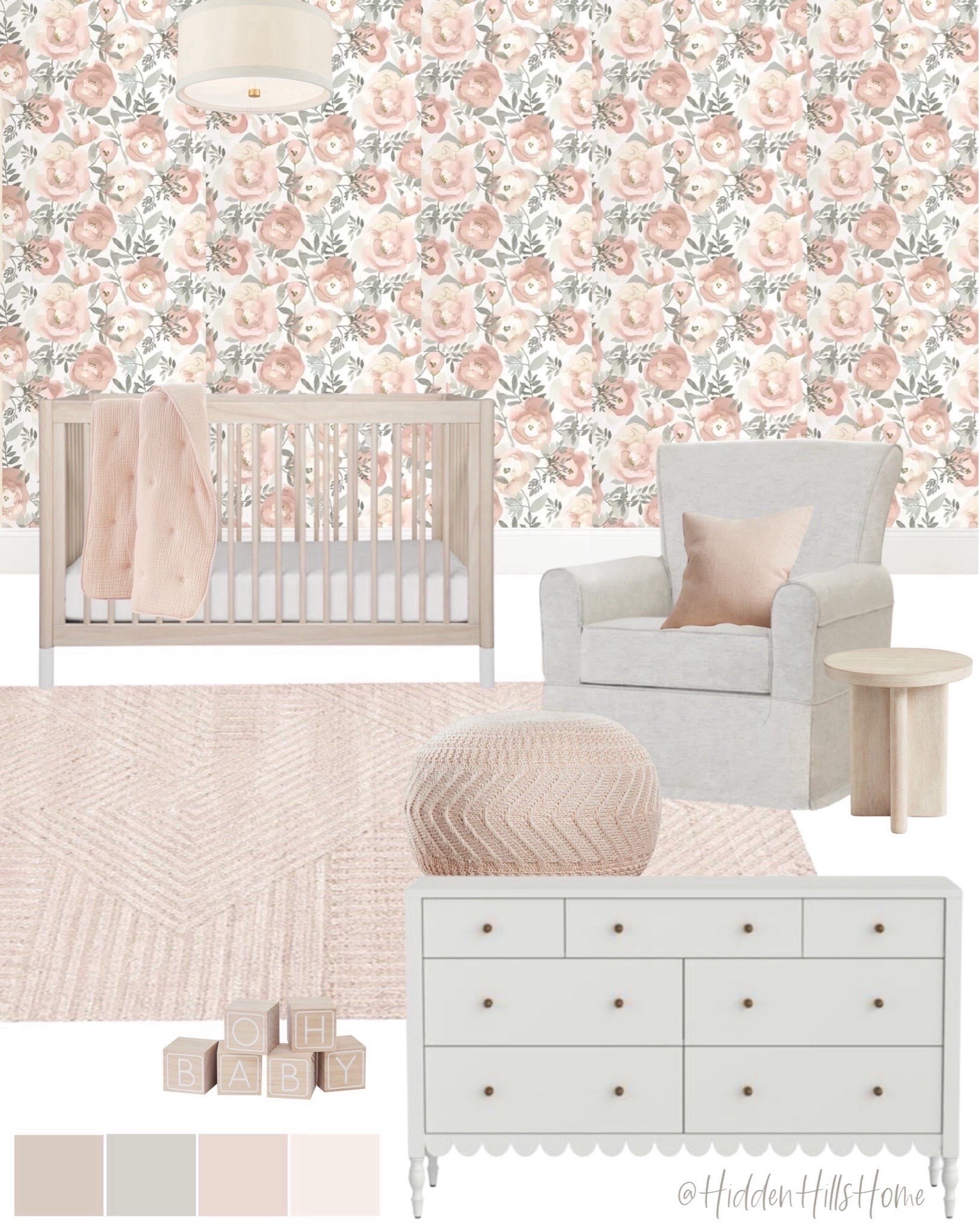 Girls baby nursery design, girls nursery mood board, nursery decor, baby nursery, pink nursery mood board #nursery #girls 



#LTKHome #LTKBaby #LTKSaleAlert