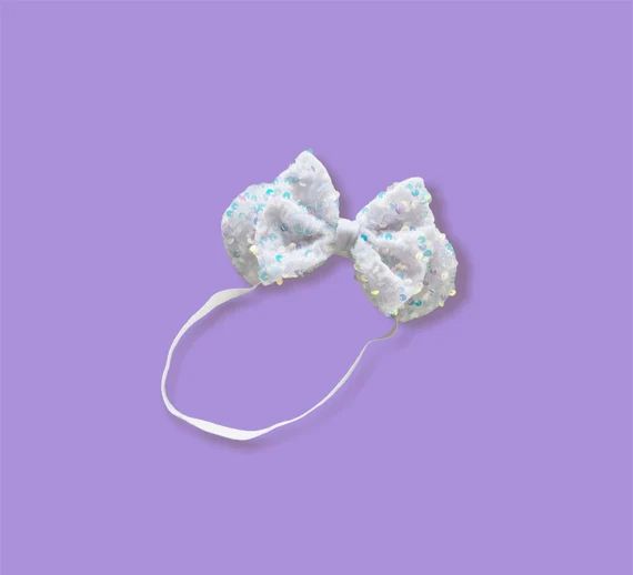 Arendelle White  Fantasyland Sequin  Mini Minnie Ears  for - Etsy | Etsy (US)