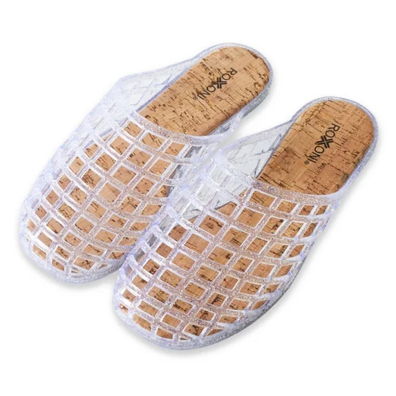 Roxoni Women’s Jelly Clog Sandals Breathable Mesh Slip On Lightweight Casual Summer Garden Beac... | Walmart (US)