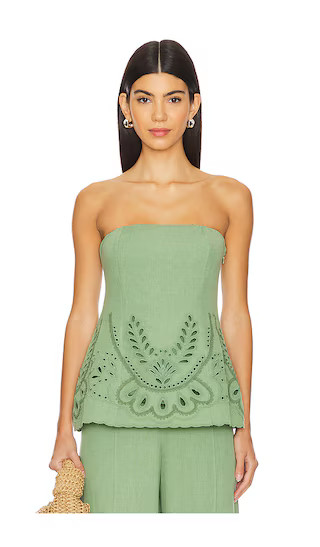 Strapless Top in Green | Revolve Clothing (Global)