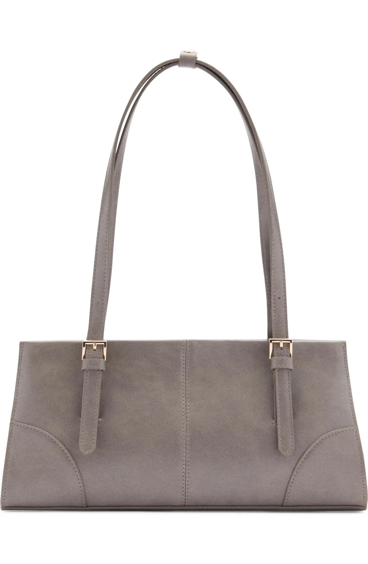 Buckles Faux Leather Shoulder Bag | Nordstrom