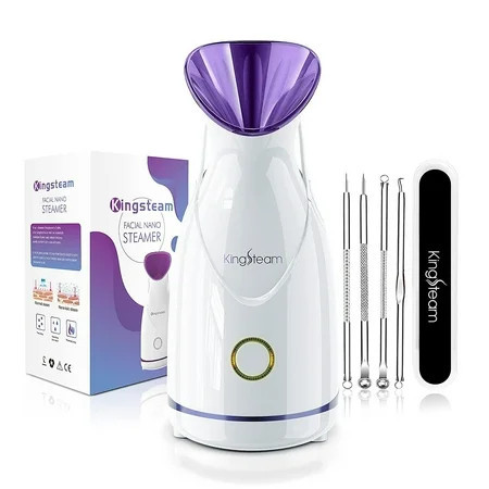 Nano Ionic Facial Steamer & 4-Pc Face Skin Care Tool Set Blackhead Removal Tools for Home Facial Sauna Spa | Walmart (US)