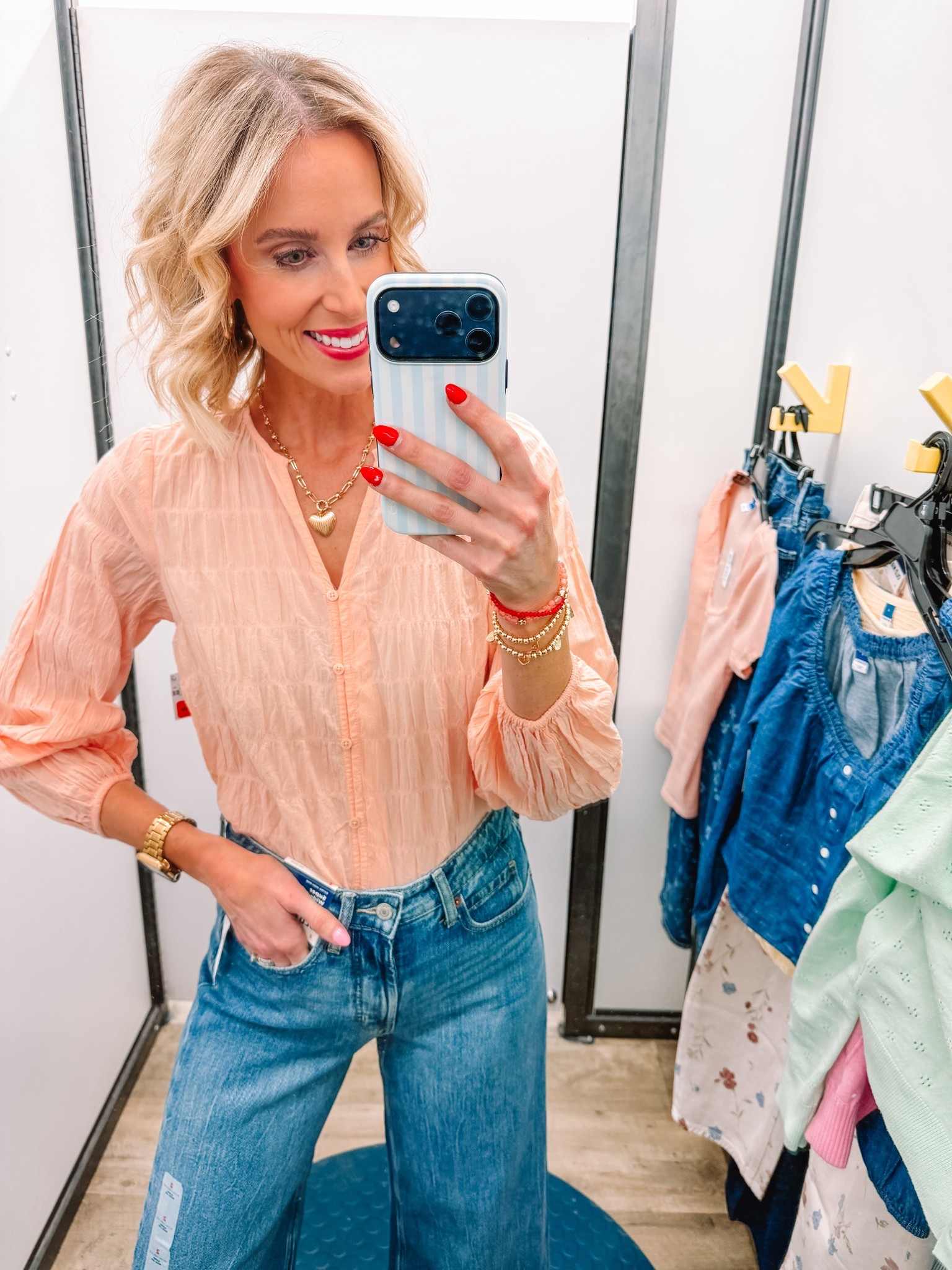 The prettiest button down top! 

Old Navy / Spring outfit / Wide leg denim / Classic stylee

#LTKootd #LTKgrwm
