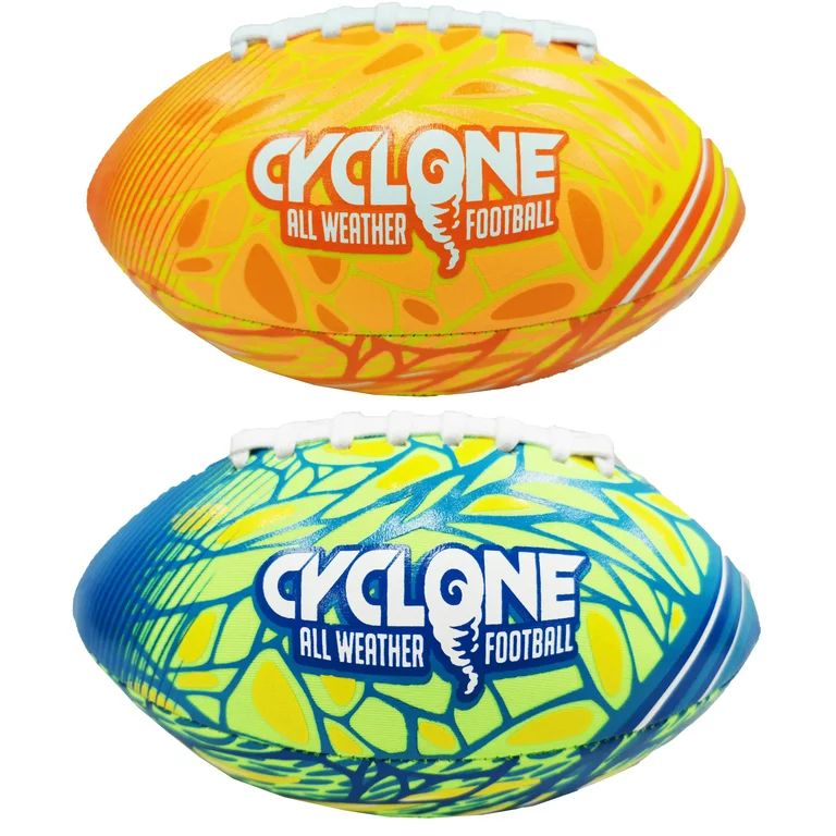 Cyclone Waterproof Mini 6" Neoprene Football, Rubber Pool Toy, Assorted Colors, Unisex - Walmart.... | Walmart (US)