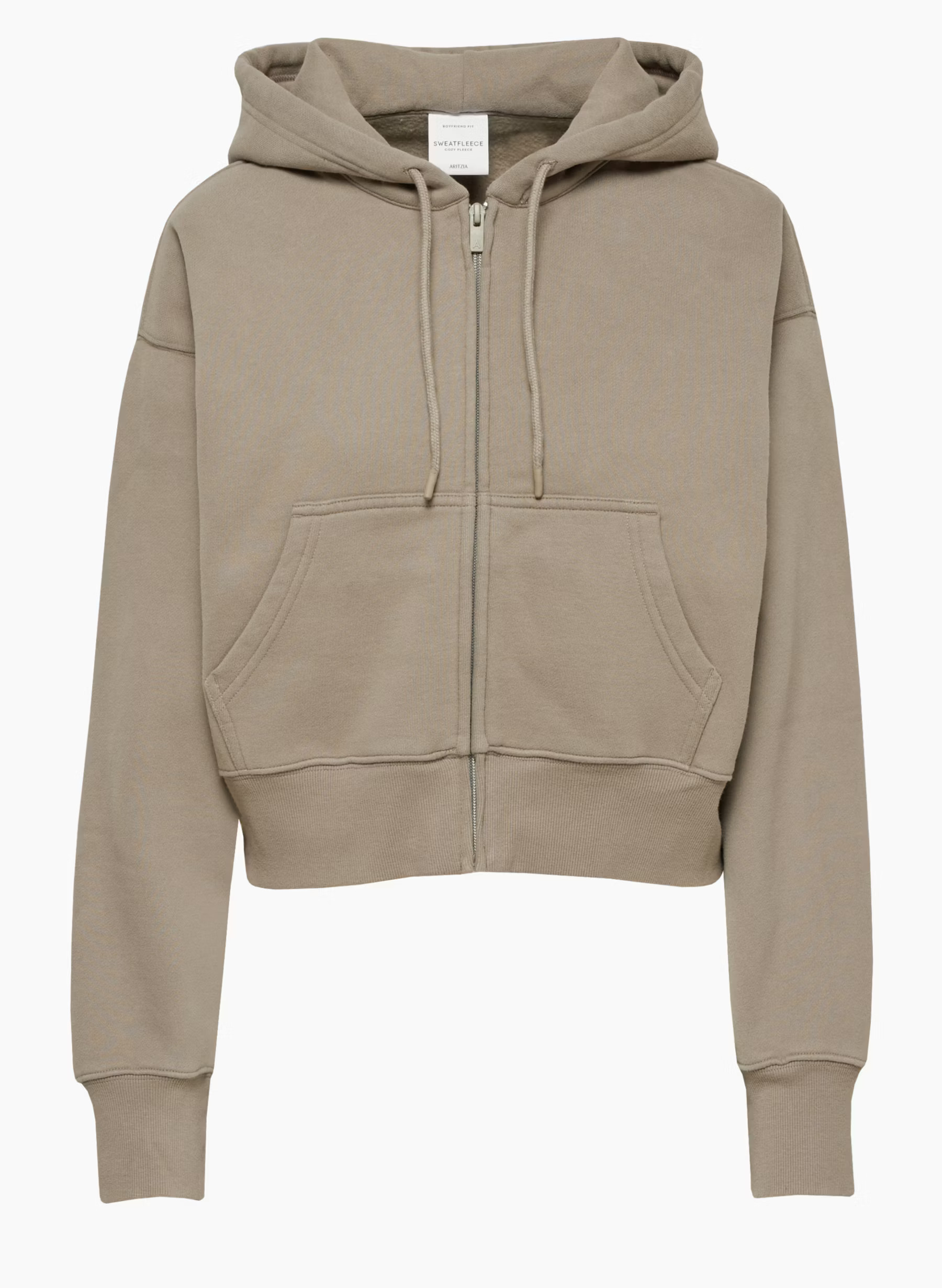 COZY FLEECE BOYFRIEND BOXY ZIP HOODIE | Aritzia