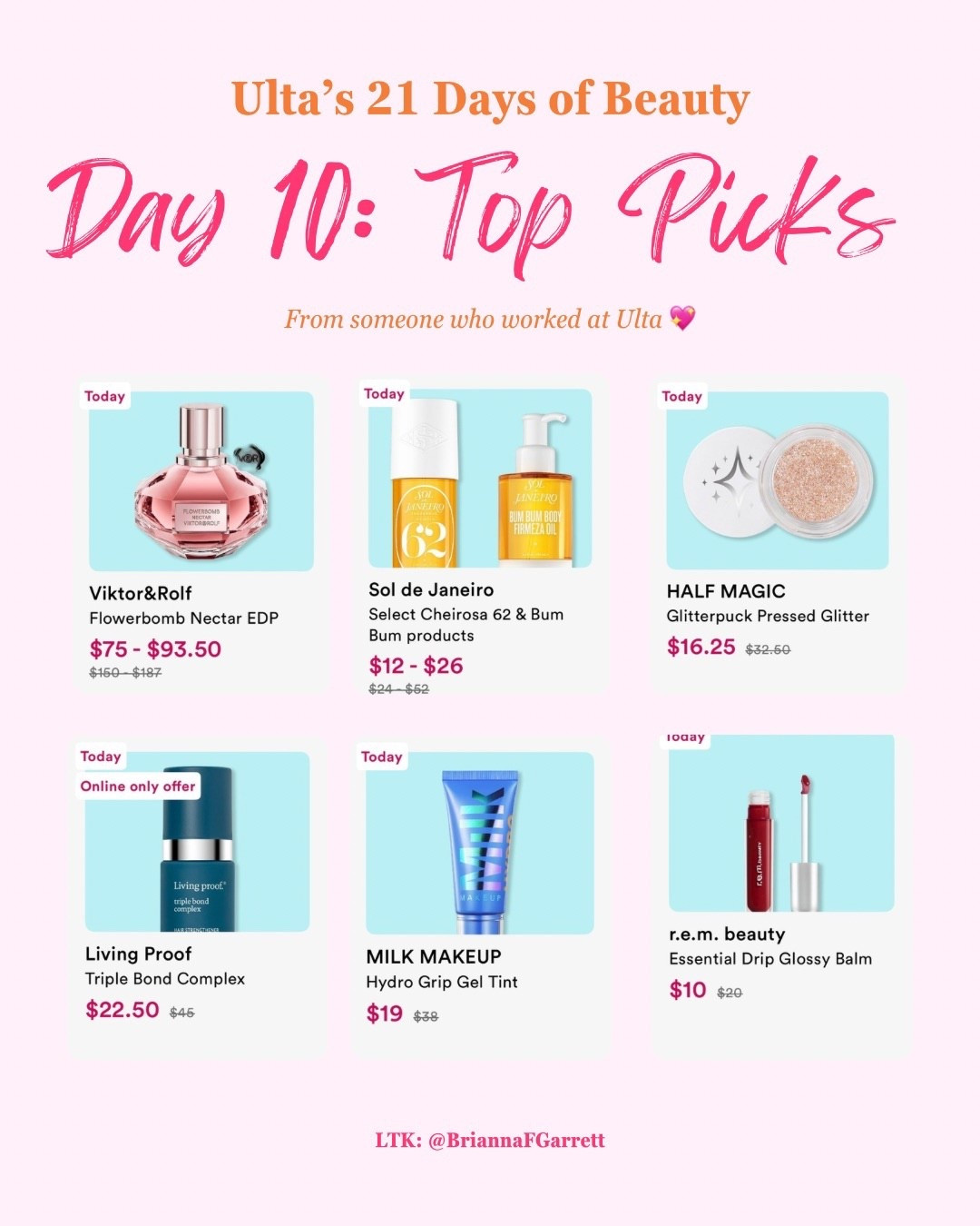 Day 10 Deals

Ulta’s 21 Days of Beauty Day 10 lineup is live 👀

There are some really good picks today across fragrance, haircare, makeup, and body care. Sharing the standout deals from today’s sale as someone who used to work at Ulta. 🩷🧡

Everything from today’s sale is linked here for easy shopping.

#ultabeauty #21daysofbeauty #ltkbeauty #ltksalealert #beautydeals

#LTKBeauty #LTKSpringSale #LTKSaleAlert