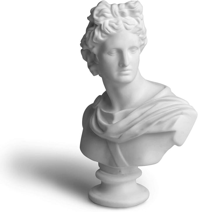 Garwor 6" Apollo Greek and Roman Mythology God of Sunlight Oracles Healing Poetry Resin Head Bust... | Amazon (US)