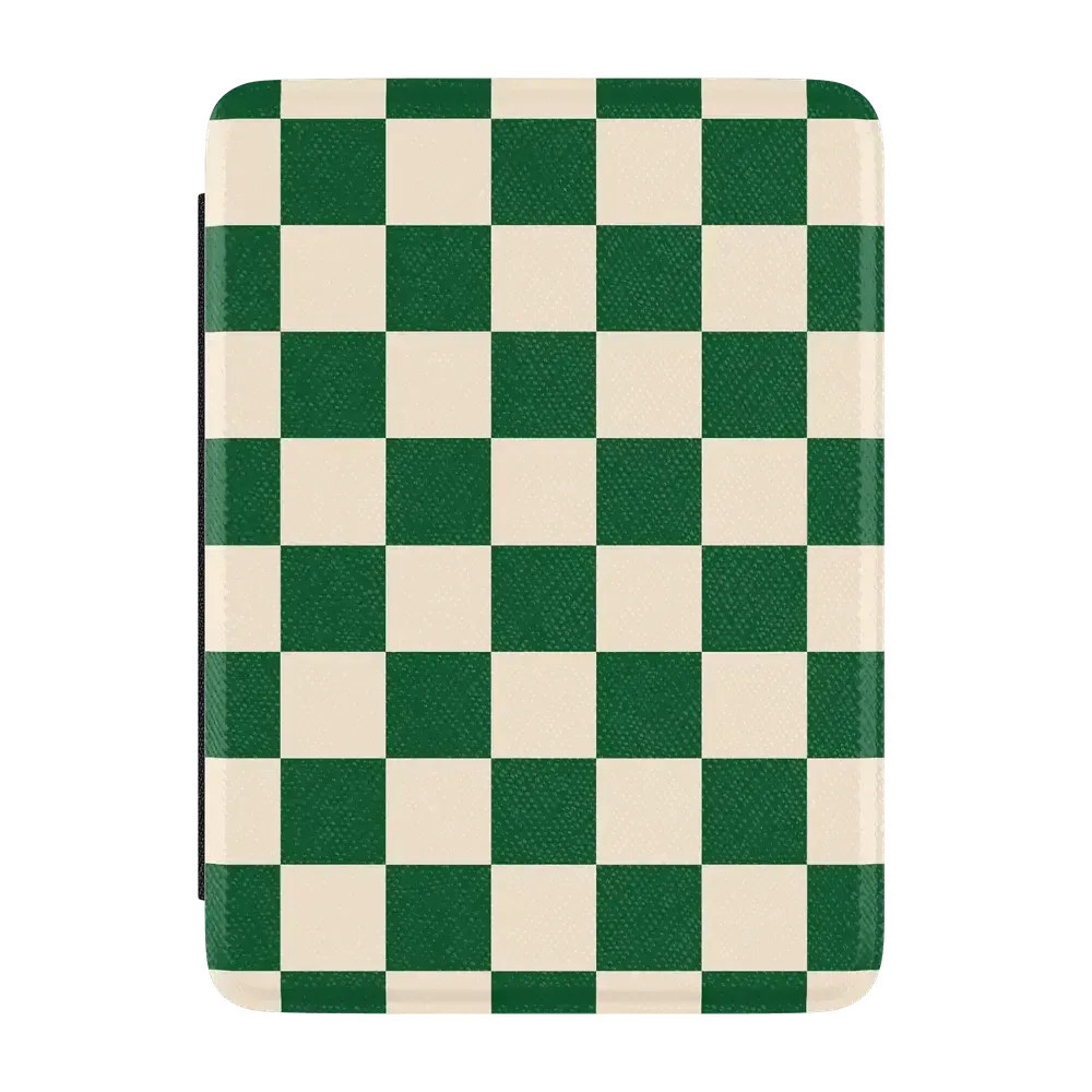 Fit Check   Green Checkerboard Kindle Case | CASELY