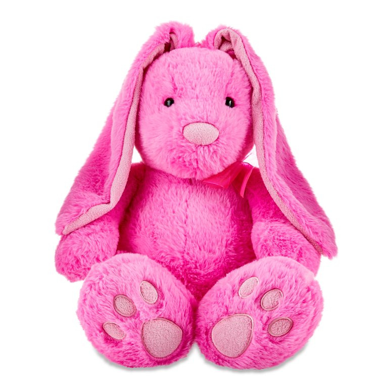 Easter Large Pink Long Ear Bunny Plush, 21 in, by Way To Celebrate | Walmart (US)