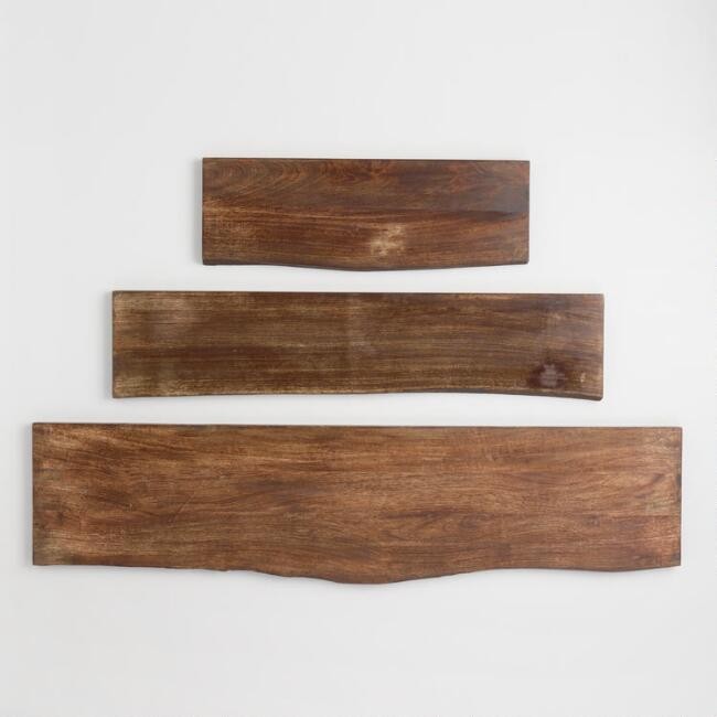 Organic Edge Wood Mix & Match Wall Shelf | World Market
