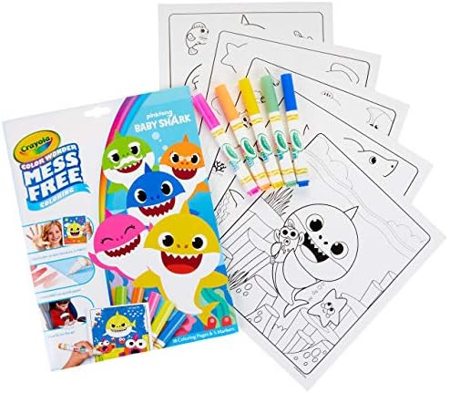 Crayola Baby Shark Wonder Pages, Mess Free Coloring, Gift for Kids | Amazon (US)