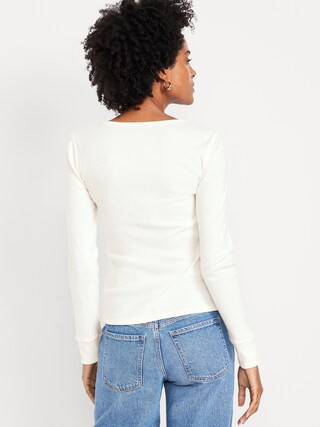 Cozy Snug Crew-Neck Henley | Old Navy (US)