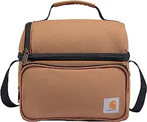 Carhartt Deluxe Dual Compartment Insulated Lunch Cooler Bag, Carhartt Brown | Amazon (US)