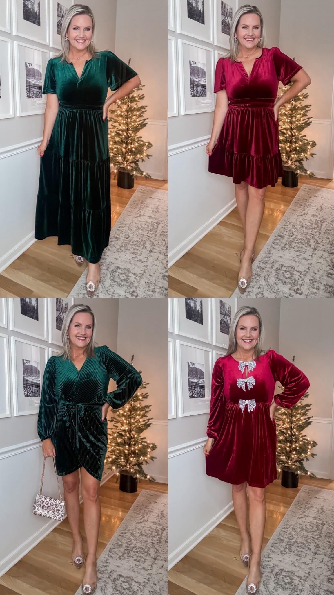 Velvet dresses perfect for Christmas or winter wedding! I’m in size small in all dresses 💃🏼

#LTKHoliday #LTKFindsUnder50 #LTKOver40