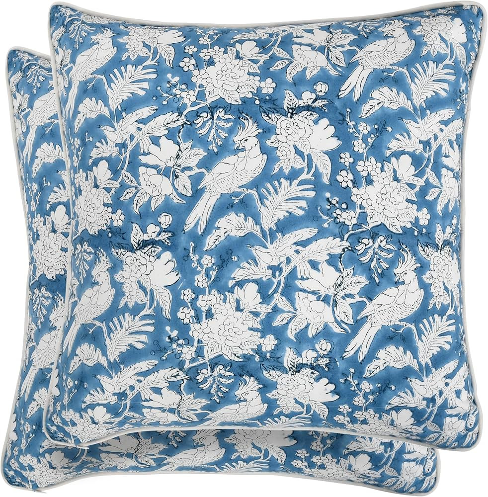 CPC Throw Pillow Covers for Couch, 20x20 Inch Decorative Couch Pillows for Living Room, 100% Cott... | Amazon (US)