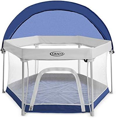 Graco Pack 'n Play LiteTraveler LX Playard Outdoor and Indoor Playspace with Compact Fold UV Can... | Amazon (US)