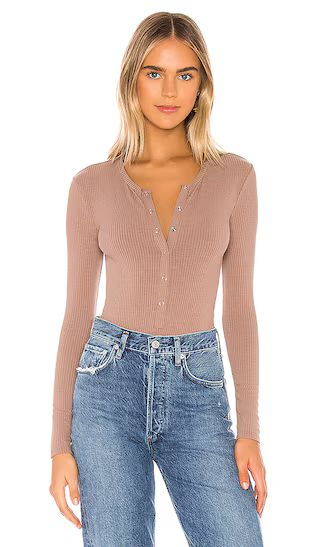 Peoria Bodysuit in Taupe | Revolve Clothing (Global)