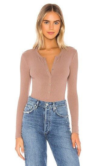 Peoria Bodysuit in Taupe | Revolve Clothing (Global)